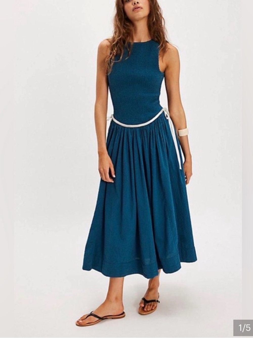 Free people searsucker nightingale dress NWOT
